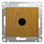 Розетка TV оконечная 1db, механизм (дерево дуб) Glossa Systeme Electric. Вид 1.