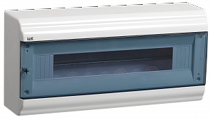 Бокс пластиковый навесной 18 модулей ЩРН-П-18 IP41 ИЭК. Вид 1