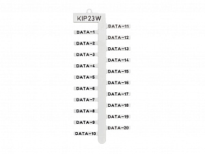 KIP 23W; Маркировочная пластина Klemsan. Вид 1