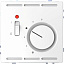 Терморегулятор с центральной платой с выкл.230В (белый лотос) Merten D-Life Schneider Electric. Вид 1.