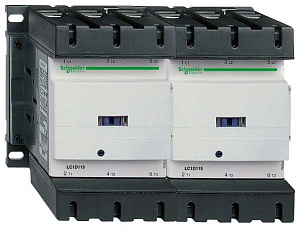 Реверсивный контактор 3-х полюсный 150A, 1НО+1НЗ 230В AC, 50/60Гц Schneider Electric. Вид 1