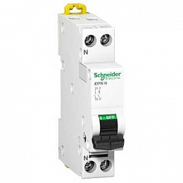 iC40N Автоматический выключатель 1P+N, 16A, 6kA (хар-ка C) Schneider Electric. Вид 1