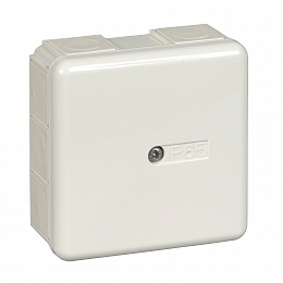 Коробка соединительная IP65 87Х87Х40 10 сальников, белая RAL9003 Schneider Electric. Вид 1