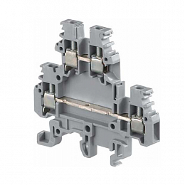 MA2,5/5.D2 Клеммник винтовой двухуровневый до 2.5 мм² (серый) TYCO. Вид 1