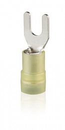 NT6-DC-YF6 "Наконечник кабельный; с нейлоновой изоляцией; вилочный двойного обжатия; 4-6; М6; (100шт)" ABB. Вид 1