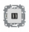 N2285 BL Механизм USB зарядного устройства, 2М, 2х750 мА / 1х1500 мА, серия Zenit, цвет альпийский белый ABB. Вид 1.