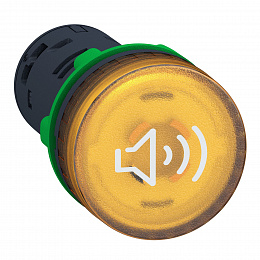зуммер, непр./прер.сигн., желт.подс,230в Schneider Electric. Вид 1