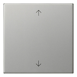 Накладка на жалюзийный выключатель (сталь) System 55 Gira. Вид 1