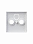 1743-84-500 Накладка (центральная плата) для TV-R-SAT розетки, серия solo/future, цвет davos/альпийский белый ABB. Вид 4.