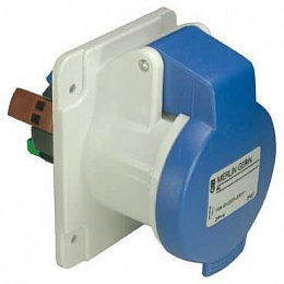 Розетка настенного монтажа 2P+E 16А IP44 Schneider Electric. Вид 1