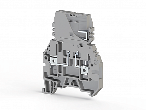 ASK 3 F Клеммник с держателем предохранителя (5х20, 5х25) на DIN-рейку 4 мм² (серый) Klemsan. Вид 1