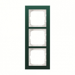 1723-226 Рамка 3-постовая, Axcent, стекло, авокадо ABB. Вид 1
