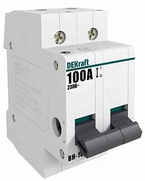 ВН102-2Р-032А Выключатель-разъединитель 2-х полюсный модульный 32А DEKraft. Вид 1
