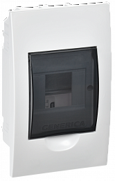 Бокс ЩРВ-П-4 модуля встр. пластик IP41 GENERICA ИЭК. Вид 1