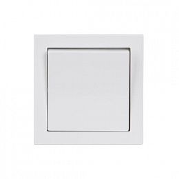 1066UW-84 Переключатель 1-клавишный, 16А/250В, (схема 6+6), серия Impressivo, белый, IP44 АВВ. Вид 1