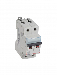 DX3-E Автоматический выключатель 2-полюсный 63A 6kA (хар-ка C) Legrand. Вид 1