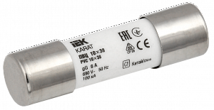 Плавкая вставка цилиндрическая ПВЦ 10х38 6А KARAT ИЭК. Вид 1