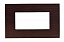 N2474 WG Рамка итальянского стандарта на 4 модуля, серия Zenit, натуральное венге ABB. Вид 1.
