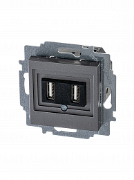 5014H-A00040 69W USB зарядка двойная, Levit, сталь ABB. Вид 1