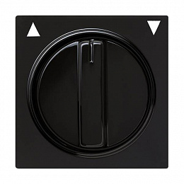 Накладка на жалюзийный выключатель (черный) S-Color Gira. Вид 1