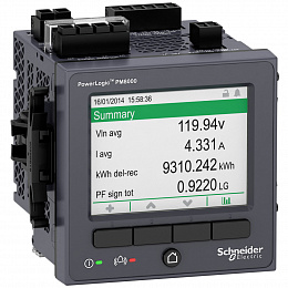 поверенный счетчик электроэнергии pm8240 на панель din96 Schneider Electric. Вид 1