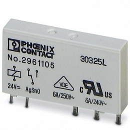 REL-MR-24DC/21 Реле миниатюрное 1ПК, 24В DC Phoenix Contact. Вид 1