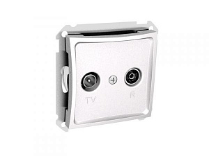 Розетка TV-R проходная 11db, механизм (белый) Дуэт Schneider Electric. Вид 1