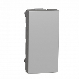 Заглушка 1 мод. (алюминий) Unica New Schneider Electric. Вид 1