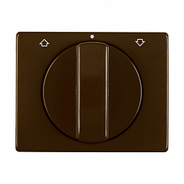 Накладка с вращающейся ручкой для жалюзийного поворотного выключателя (коричневый, глянцевый) Arsys Berker. Вид 1