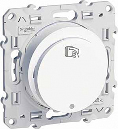 Выключатель карточный, с подсветкой, 10AX (белый) Odace Schneider Electric. Вид 1