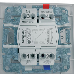 Переключатель 1-клавишный, сх. 6, 10а, 250В (алюминий) Sedna Schneider Electric. Вид 1