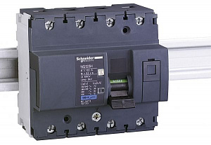 NG125H 4P 40A Автоматический выключатель 4-полюсный, 40А, 36kA (хар-ка C) Schneider Electric. Вид 1