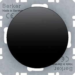 Накладка для вывода кабеля (черный, глянцевый) R.classic Berker. Вид 1