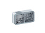 Коробка для накладного монтажа 2 поста, горизонтальная (серый) IP55 Plexo Legrand. Вид 1.