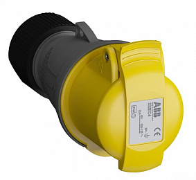 Розетка кабельная easy&safe 332ec4,32а,3p+e,ip44,4ч ABB. Вид 1