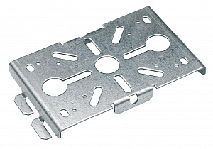 Плата-суппорт двойная нерж.сталь Schneider Electric. Вид 1