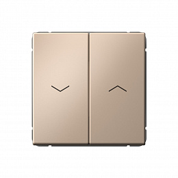 Выключатель 2-кл. для жалюзи, 2х сх.4, 10А, механизм (песочный) ARTGALLERY Systeme Electric. Вид 1