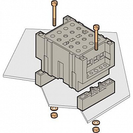 ENT  Блок TF-DS-VL Клеммный для цепей напряжения, не размыкаемый, монтаж на плату, винтовые клеммы TYCO. Вид 1