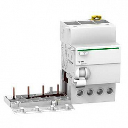 VIGI iC60 4P 25A 30mA A Блок дифференциальной защиты 4-полюсный, 25A, 30mA, тип А Schneider Electric. Вид 1