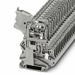 UT 4-HESILED 24 (5X20) GY Клемма для установки предохранителей (серая) Phoenix Contact. Вид 1