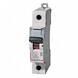 DX3-E Автоматический выключатель 1-полюсный 32A 6kA (хар-ка C) Legrand. Вид 1