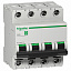 Автоматический выключатель C60H 4-полюсный 3A C Schneider Electric. Вид 1.