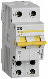 ВРТ-63 Выключатель-разъединитель трехпозиционный 2P 50А IEK. Вид 1