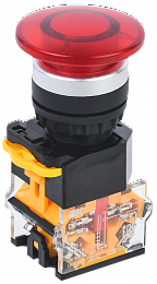 Кнопка D8-11M "Грибок" d=22мм 1з+1р красная ИЭК. Вид 1