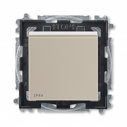 3559H-A86940 18 Переключатель кнопочный 1-клавишный IP44, Levit, кофе макиато/белый ABB. Вид 1