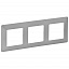 Рамка 3-постовая универсальная (Алюминий) Valena LIFE Legrand. Вид 1.