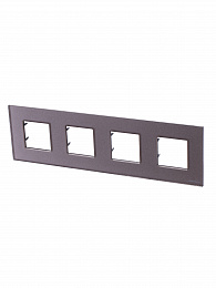 N2274 CH Рамка 4-постовая, 2-модульная (стекло Брызги шампанского) Zenit ABB. Вид 1