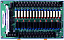 Выносная плата 24 силовых реле (12В), совместима с Opto-22 ICP DAS. Вид 1.