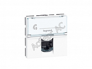 Розетка Mosaic -2М RJ-45 FTP LCS КАТ. 6  Legrand. Вид 1