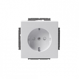 20EUC-84 Розетка Shuko 16А 230В, Impressivo, белый ABB. Вид 1